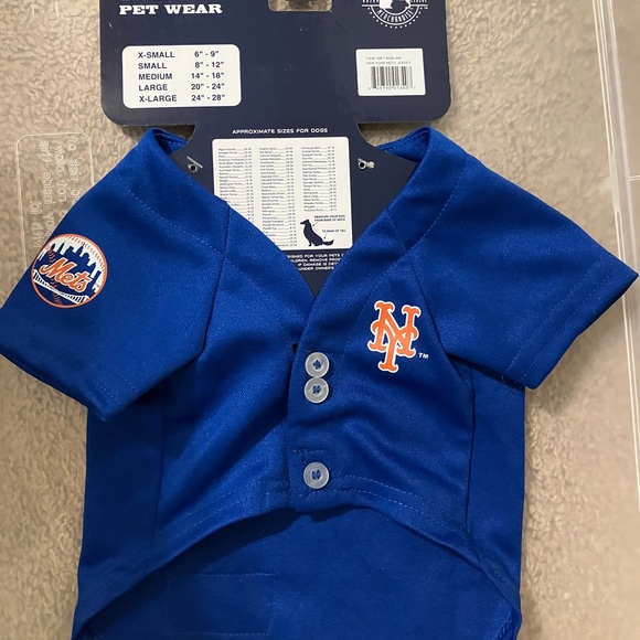 New York Mets #01 MLB Dog Pet Blue Jersey - Picture 5 of 9